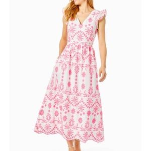 Lillyanne Eyelet Embroidered Sundress LILLY PULITZER® Size 4
